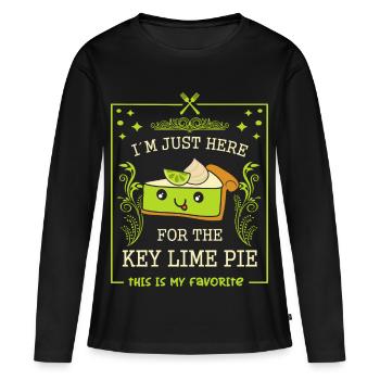 Lime Cake - Women's Premium Organic Long Sleeve Shirt - black - Front - Julia (174cm)