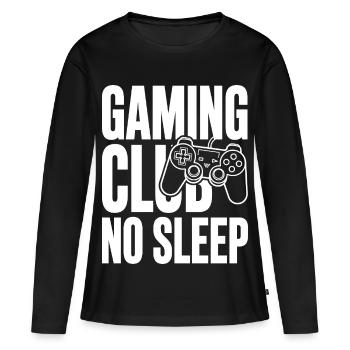 Gaming Club No Sleep Controller - Women's Premium Organic Long Sleeve Shirt - black - Front - Julia (174cm)