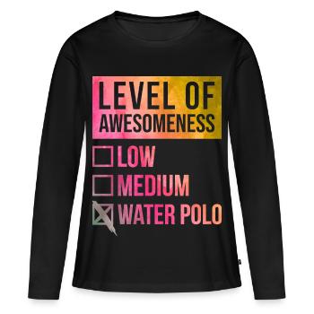 Water Polo Water Polo Water Polo - Women's Premium Organic Long Sleeve Shirt - black - Front - Julia (174cm)