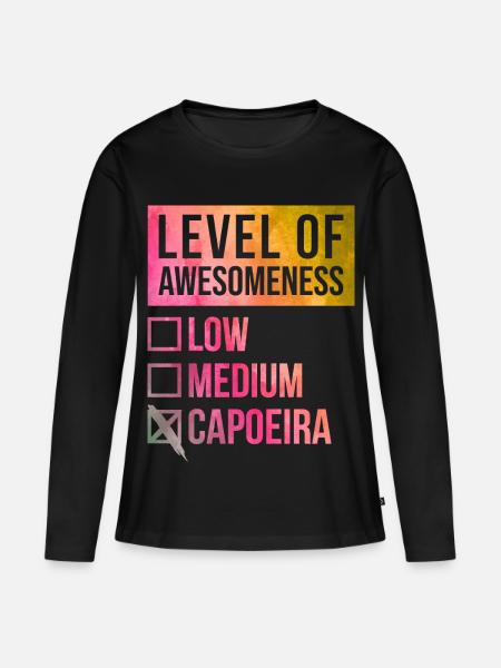 Capoeira Capoeira Capoeira - Frauen Premium Bio Langarmshirt - Schwarz