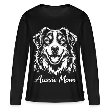 Aussie Mom - Women's Premium Organic Long Sleeve Shirt - black - Front - Julia (174cm)