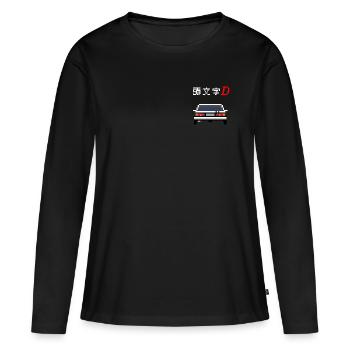 Initial D - Trueno - T-shirt manches longues Premium bio Femme - noir - Devant - Julia (174cm)