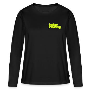 aviron intérieur - T-shirt manches longues Premium bio Femme - noir - Devant - Julia (174cm)