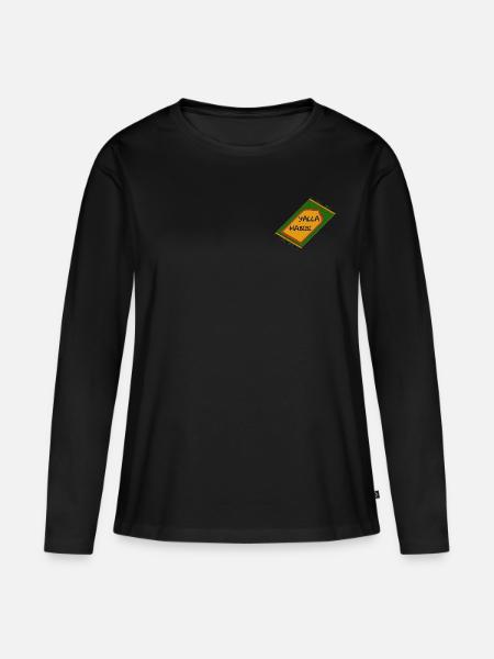 Yalla, Habibi - Frauen Premium Bio Langarmshirt - Schwarz