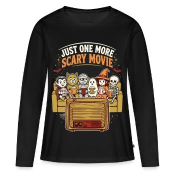 Another scary movie Halloween Monster - Women's Premium Organic Long Sleeve Shirt - black - Front - Julia (174cm)