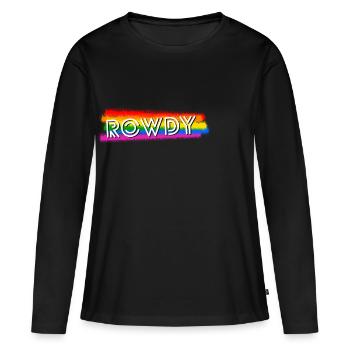 Queer Rowdy - Women's Premium Organic Long Sleeve Shirt - black - Front - Julia (174cm)