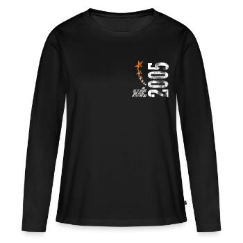 2005 Une étoile est née - T-shirt manches longues Premium bio Femme - noir - Devant - Julia (174cm)