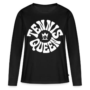 TennisQueen Tennis Player - Women's Premium Organic Long Sleeve Shirt - black - Front - Julia (174cm)