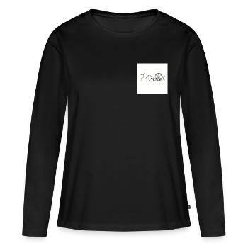 Festival folklorique MINGA - T-shirt manches longues Premium bio Femme - noir - Devant - Julia (174cm)