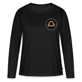 Balance - T-shirt manches longues Premium bio Femme - noir - Devant - Julia (174cm)