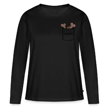 Leckerlies - Frauen Premium Bio Langarmshirt - Schwarz - Vorne - Julia (174cm)