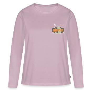 Fly Fishing - Women's Premium Organic Long Sleeve Shirt - dusky pink - Front - Julia (174cm)