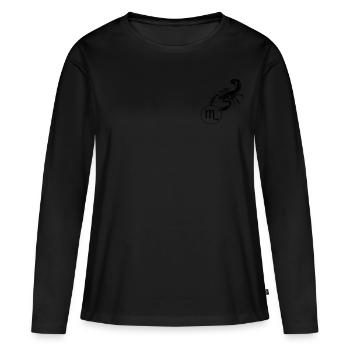 Scorpion - T-shirt manches longues Premium bio Femme - noir - Devant - Julia (174cm)