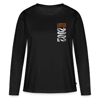 2002 Limited Edition - Frauen Premium Bio Langarmshirt - Schwarz - Vorne - Julia (174cm)