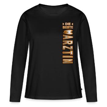 Die beste Zahnärztin Silver - Frauen Premium Bio Langarmshirt - Schwarz - Vorne - Julia (174cm)