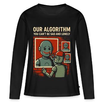 Our Algorithm Shirt for Programmers and Creators - Women's Premium Organic Long Sleeve Shirt - black - Front - Julia (174cm)