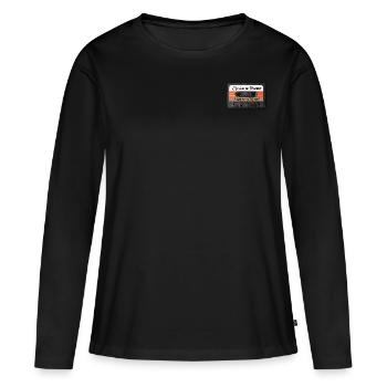 Profitez de chaque instant de la vie - T-shirt manches longues Premium bio Femme - noir - Devant - Julia (174cm)