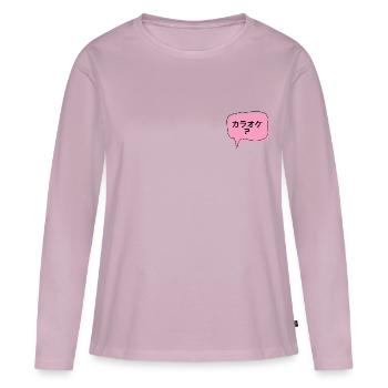 Karaoke? Japanisch - Frauen Premium Bio Langarmshirt - Altrosa - Vorne - Julia (174cm)