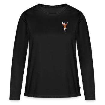 Vélo, Wiltsch, Sport, Velo, Frech, Suisse, art - T-shirt manches longues Premium bio Femme - noir - Devant - Julia (174cm)
