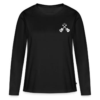 Rock 'n' Roll Queen - Women's Premium Organic Long Sleeve Shirt - black - Front - Julia (174cm)