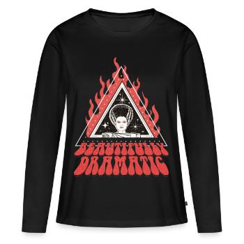 Universal Monsters Beautifully Dramatic - Women's Premium Organic Long Sleeve Shirt - black - Front - Julia (174cm)