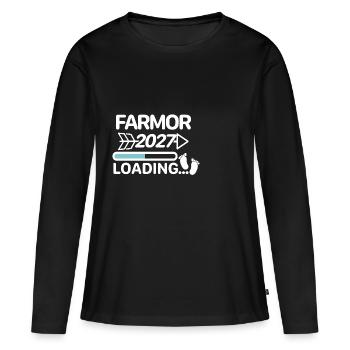 Farmor 2027 Swedish Blue - Women's Premium Organic Long Sleeve Shirt - black - Front - Julia (174cm)