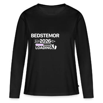 Bedstemor 2026 Danois - T-shirt manches longues Premium bio Femme - noir - Devant - Julia (174cm)