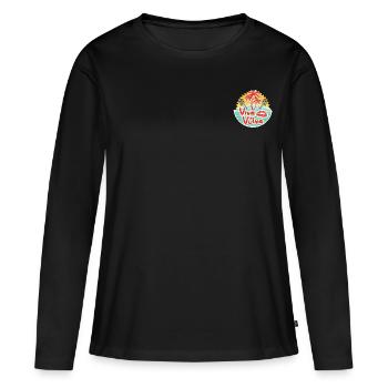 Viva la Vulva - Frauen Premium Bio Langarmshirt - Schwarz - Vorne - Julia (174cm)