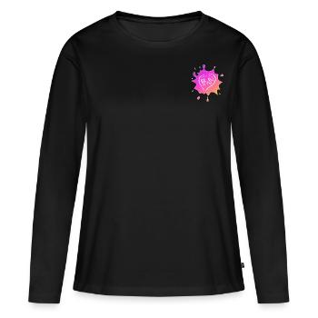 Heart chalk colorful - Women's Premium Organic Long Sleeve Shirt - black - Front - Julia (174cm)