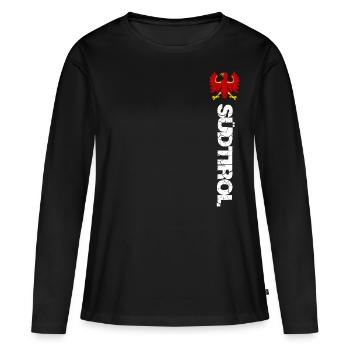 Tyrol du Sud - T-shirt manches longues Premium bio Femme - noir - Devant - Julia (174cm)