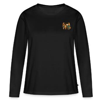 Girls on Tour - Frauen Premium Bio Langarmshirt - Schwarz - Vorne - Julia (174cm)