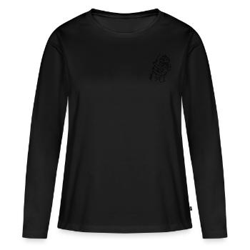 Anti-Zoo Foul - Women's Premium Organic Long Sleeve Shirt - black - Front - Julia (174cm)
