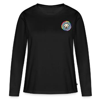 Aus Zauberhaftem Glück - Frauen Premium Bio Langarmshirt - Schwarz - Vorne - Julia (174cm)