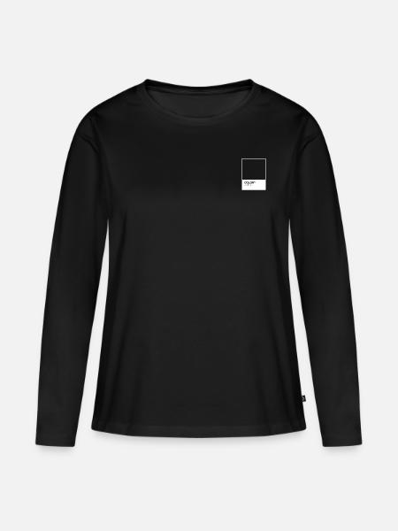 Farbe Schwarz - Frauen Premium Bio Langarmshirt - Schwarz