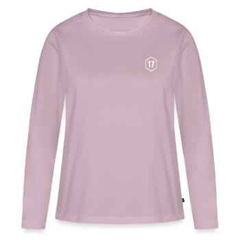 Charente Maritime 17 - Weiß - Frauen Premium Bio Langarmshirt - Altrosa - Vorne - Julia (174cm)