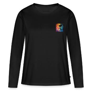 The Charmer of the Bar - Women's Premium Organic Long Sleeve Shirt - black - Front - Julia (174cm)