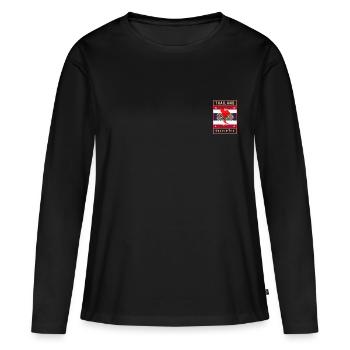 Thaïlande design - complexe - T-shirt manches longues Premium bio Femme - noir - Devant - Julia (174cm)