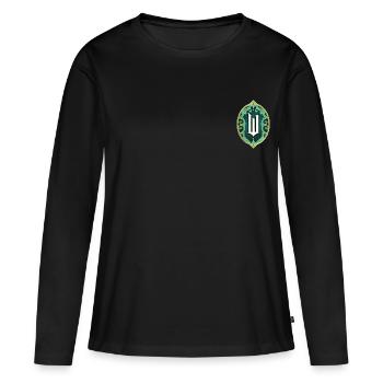 Wicked Logo Design Avec Ornements - T-shirt manches longues Premium bio Femme - noir - Devant - Julia (174cm)