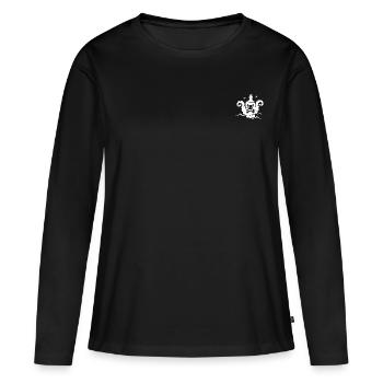 Piraten Rum - Frauen Premium Bio Langarmshirt - Schwarz - Vorne - Julia (174cm)