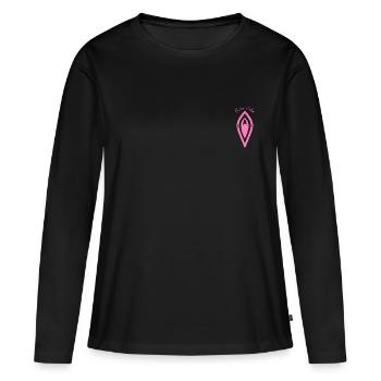 Feminism concerns everyone! Sweet vagina Dolce Vulvar - Women's Premium Organic Long Sleeve Shirt - black - Front - Julia (174cm)