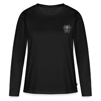 Dungeons And Dragons Crest Of Mind Flayer - Women's Premium Organic Long Sleeve Shirt - black - Front - Julia (174cm)