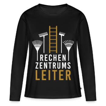 Rechenzentrumsleiter Computer EDV PC IT Nerd - Frauen Premium Bio Langarmshirt - Schwarz - Vorne - Julia (174cm)