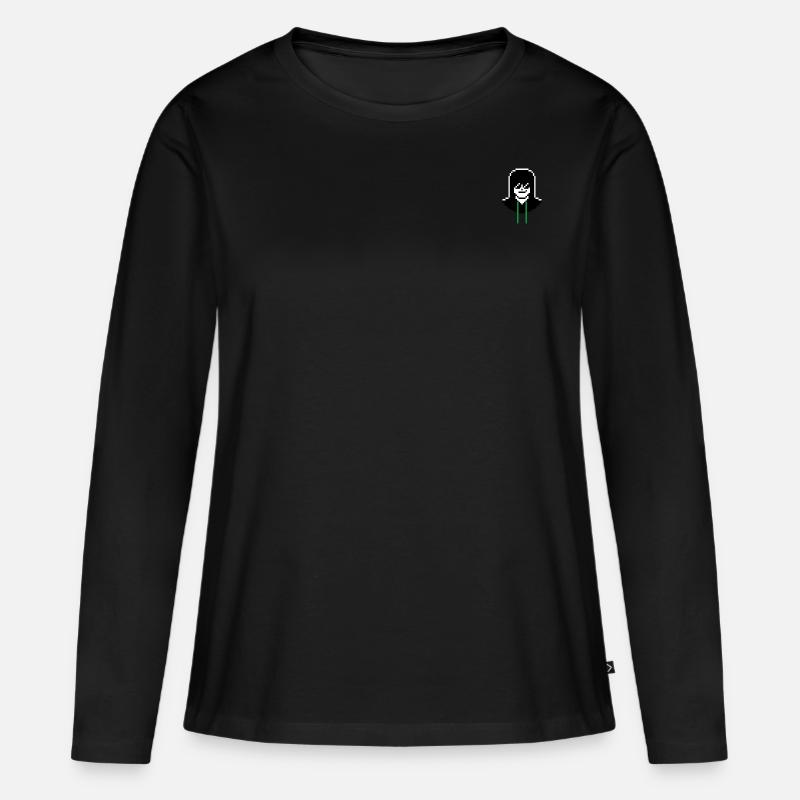 G25 Geek mit Kapuzenpullover - Frauen Premium Bio Langarmshirt - Schwarz