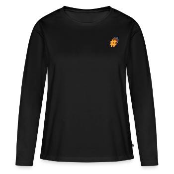 Hashtag - Frauen Premium Bio Langarmshirt - Schwarz - Vorne - Julia (174cm)