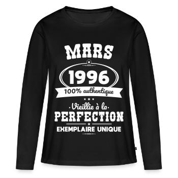30th Anniversary - March 1996 Perfection - Women's Premium Organic Long Sleeve Shirt - black - Front - Julia (174cm)