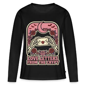 Love Letters From The Crypt - Women's Premium Organic Long Sleeve Shirt - black - Front - Julia (174cm)