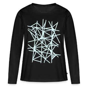 AD Stripes - T-shirt manches longues Premium bio Femme - noir - Devant - Julia (174cm)