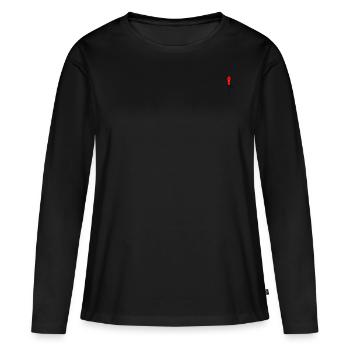 Rocket - Women's Premium Organic Long Sleeve Shirt - black - Front - Julia (174cm)