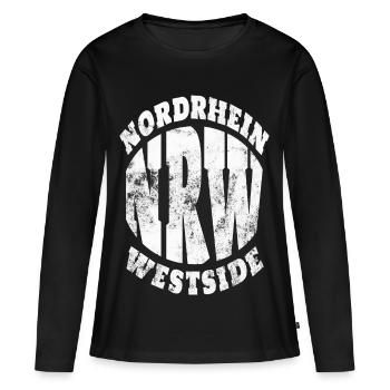 Nordrhein Westside - Frauen Premium Bio Langarmshirt - Schwarz - Vorne - Julia (174cm)