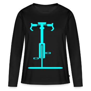 Cyclisme à vélo Adieu Au revoir - T-shirt manches longues Premium bio Femme - noir - Devant - Julia (174cm)